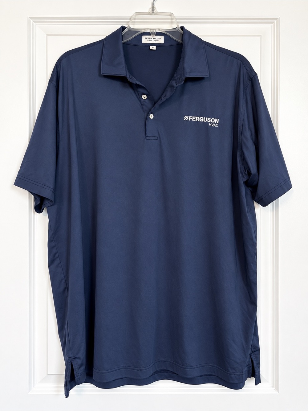 Peter Millar Navy Blue Logo Polo